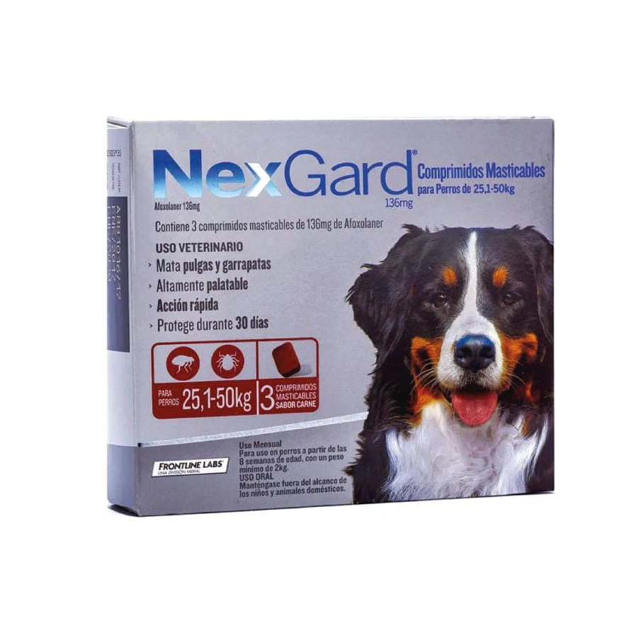 Nexgard 3 Tabletas. Antiparasitario externo perro5