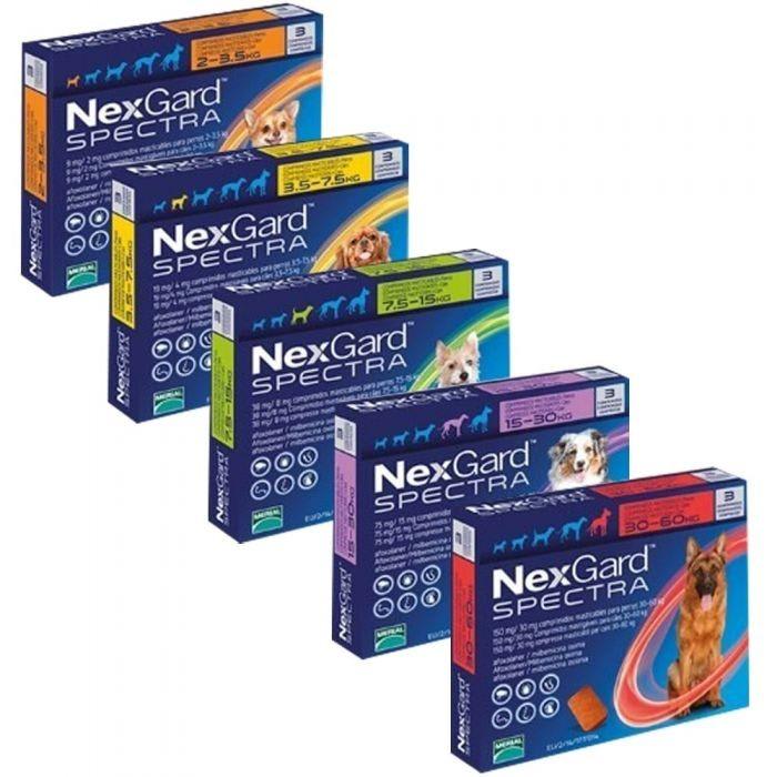 Nexgard Spectra 3 Tabletas. Antiparasitario interno y externo perro7