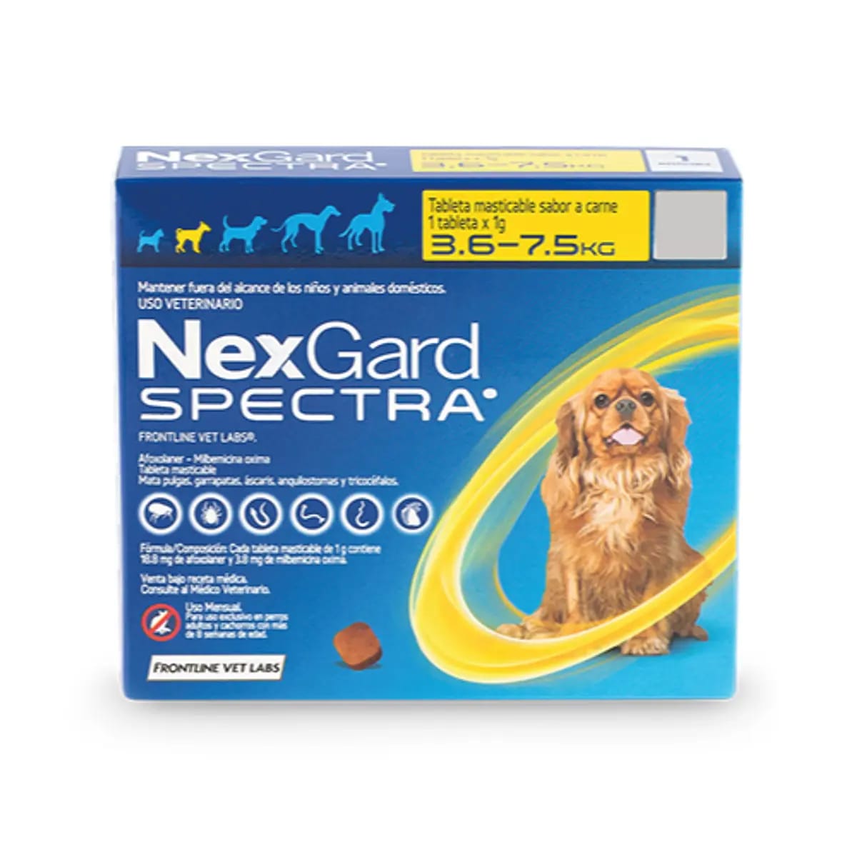 Nexgard Spectra 3 Tabletas. Antiparasitario interno y externo perro3