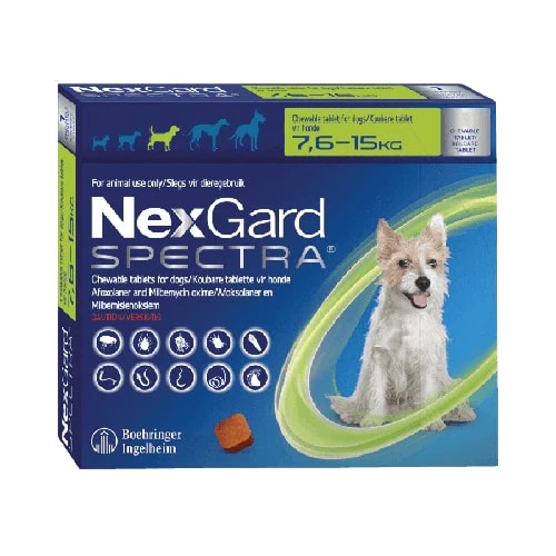 Nexgard Spectra 3 Tabletas. Antiparasitario interno y externo perro4