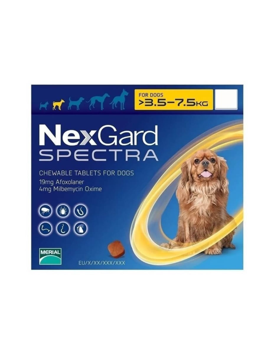 Nexgard Spectra 1 Tableta. Antiparasitario interno y externo perro3