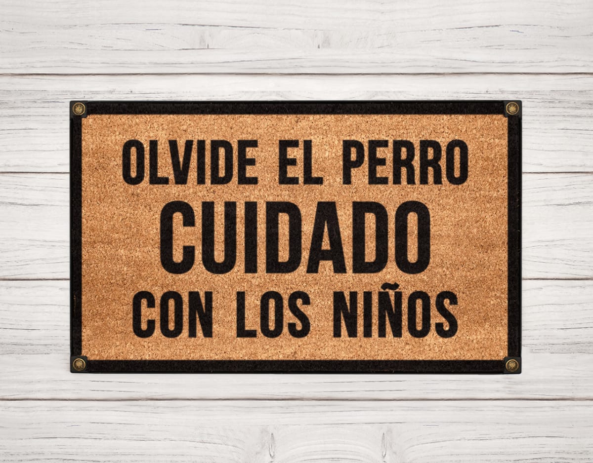 Felpudo Kokomat Cuidado con los niños2