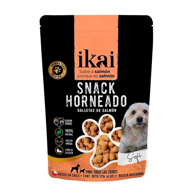 Ikai Snack Salmón Perro 113 G1