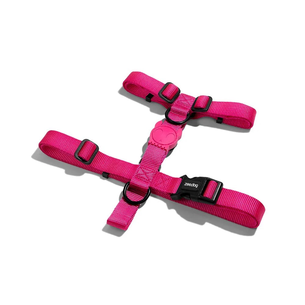 Zeedog H Harness Pink Led1