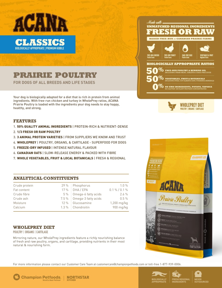 Acana Classic Praire Poultry3