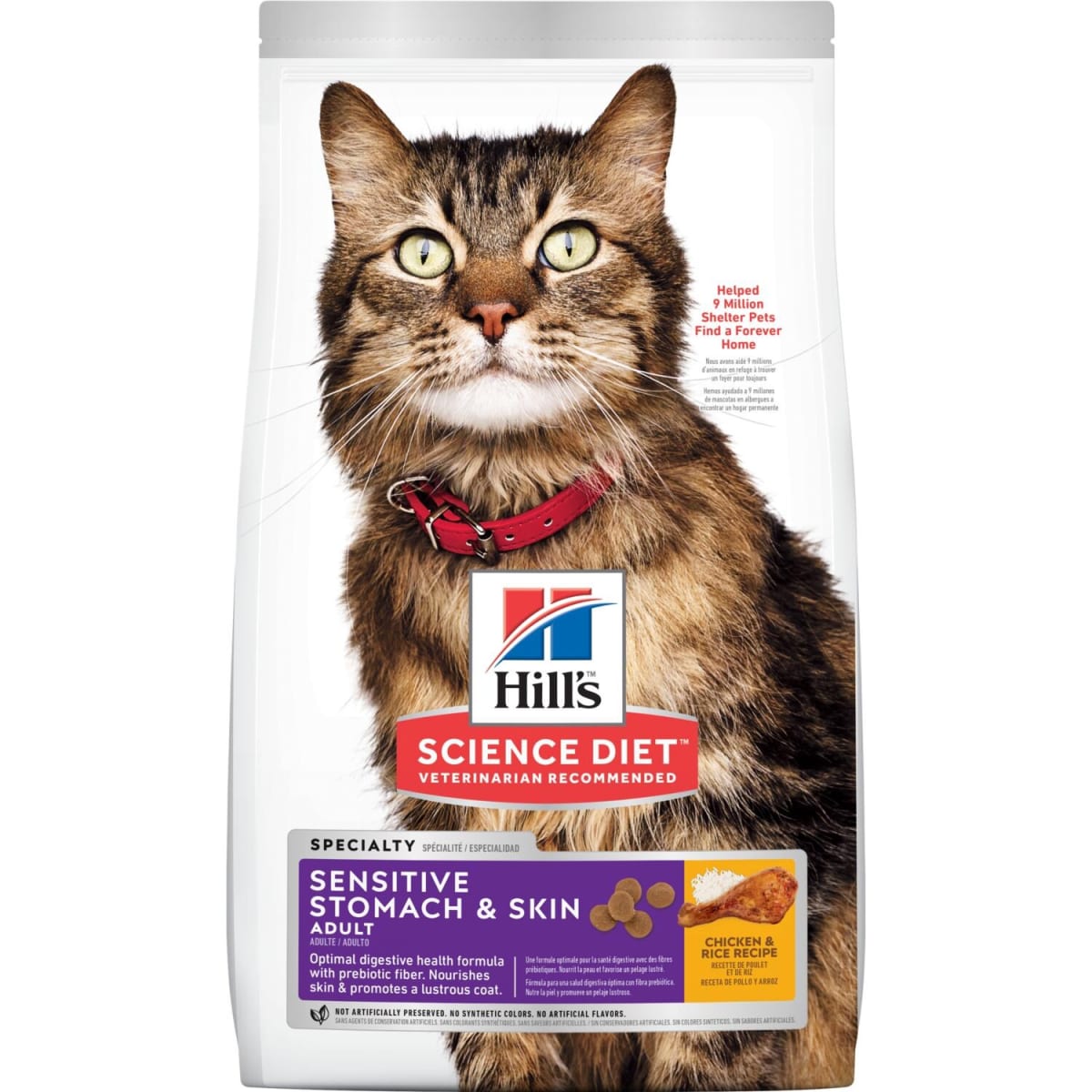 HILL'S SCIENCE DIET ADULT Sensitive Stomach & Skin FELINO 1,58 Kg1
