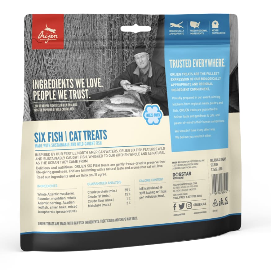 Treats Six Fish Orijen Gato3