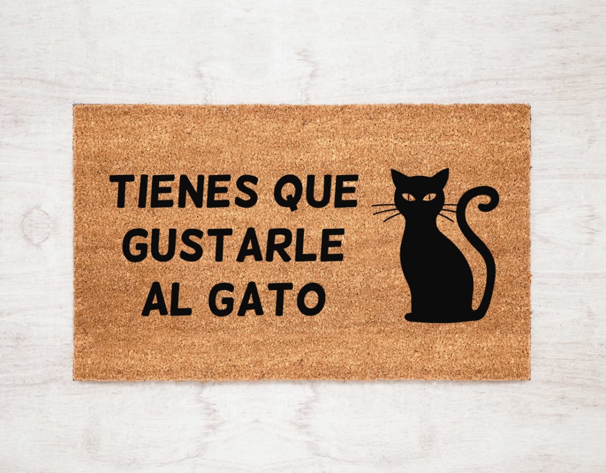 Felpudo Kokomat Tienes que gustarle al cat1