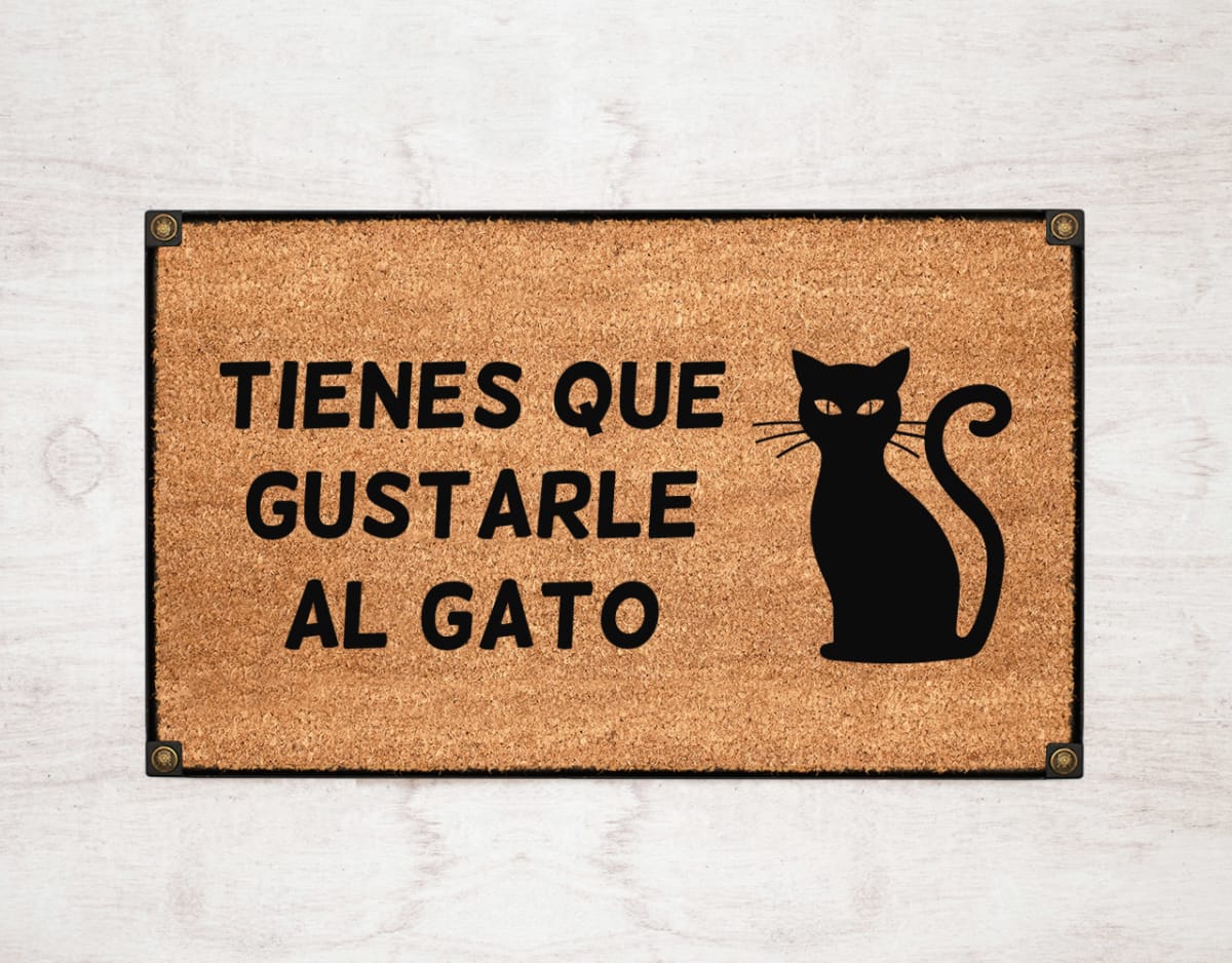 Felpudo Kokomat Tienes que gustarle al cat2