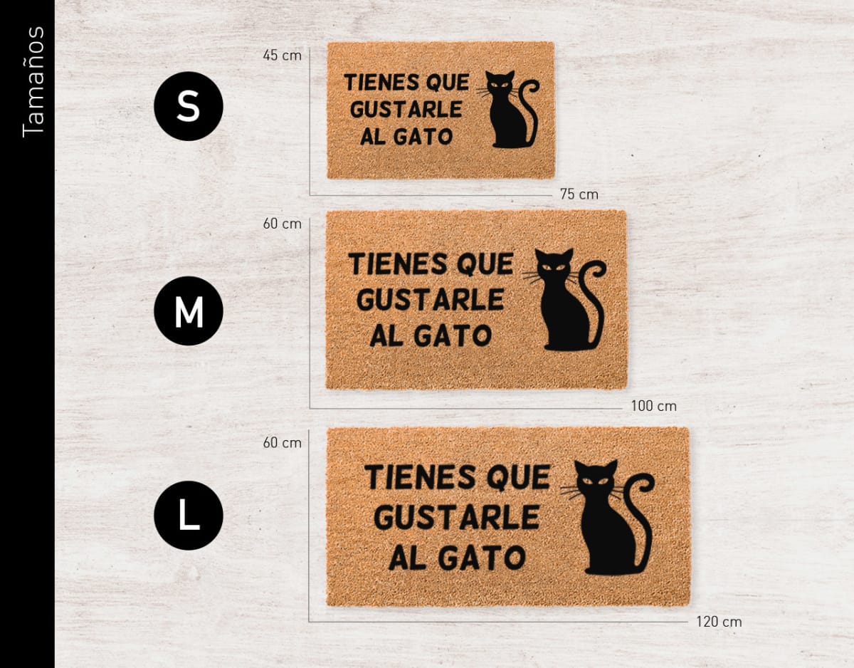 Felpudo Kokomat Tienes que gustarle al cat3