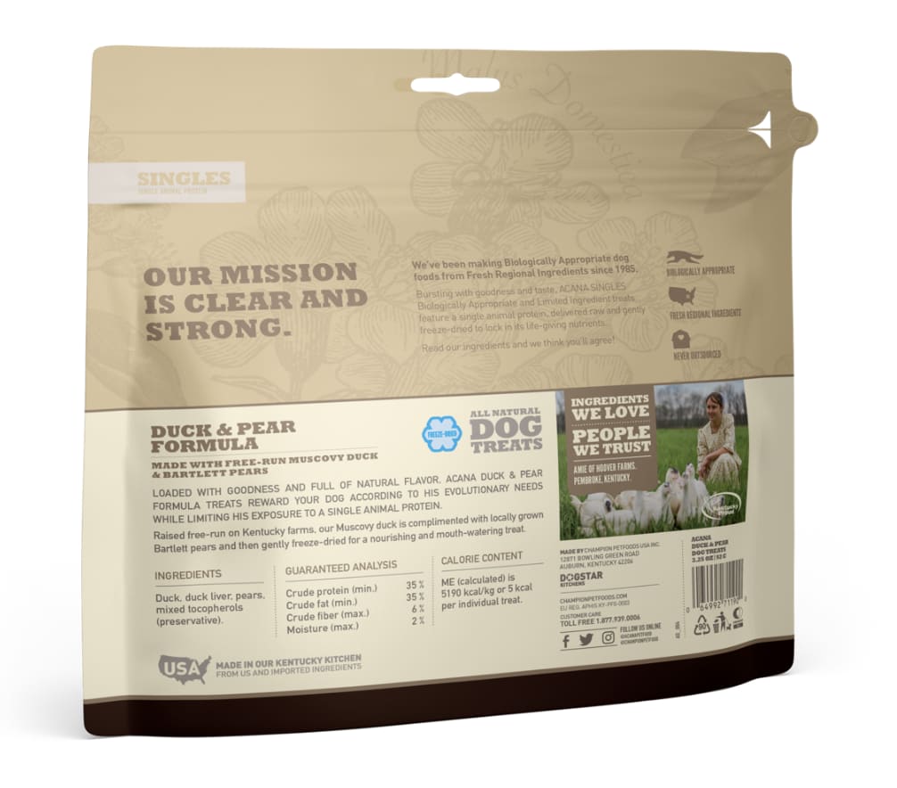 Treats Duck & Pear Acana Perro2