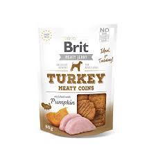 BRIT Jerky Snack Turkey meaty coins for dogs1