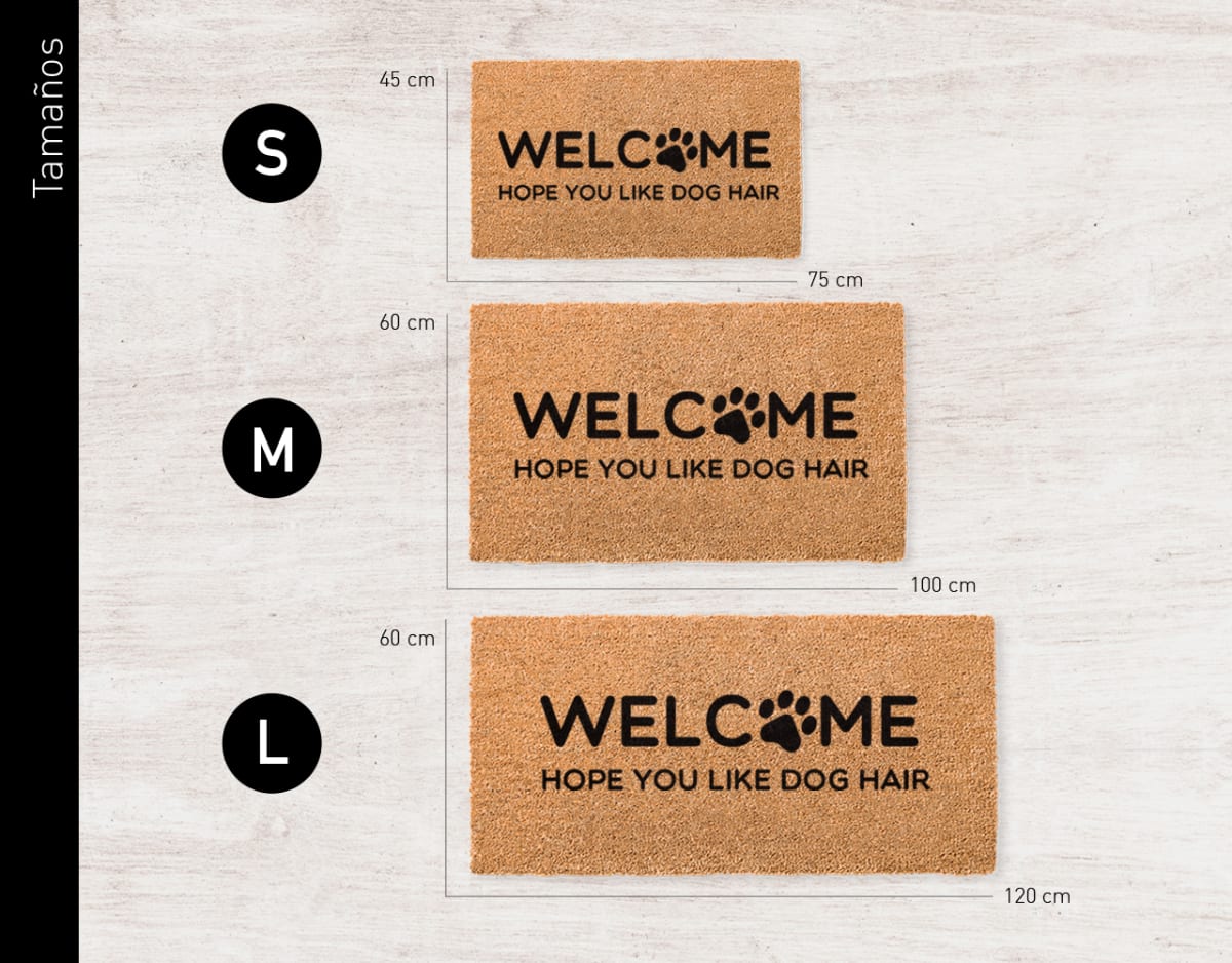 Felpudo Kokomat Welcome, dog hair3