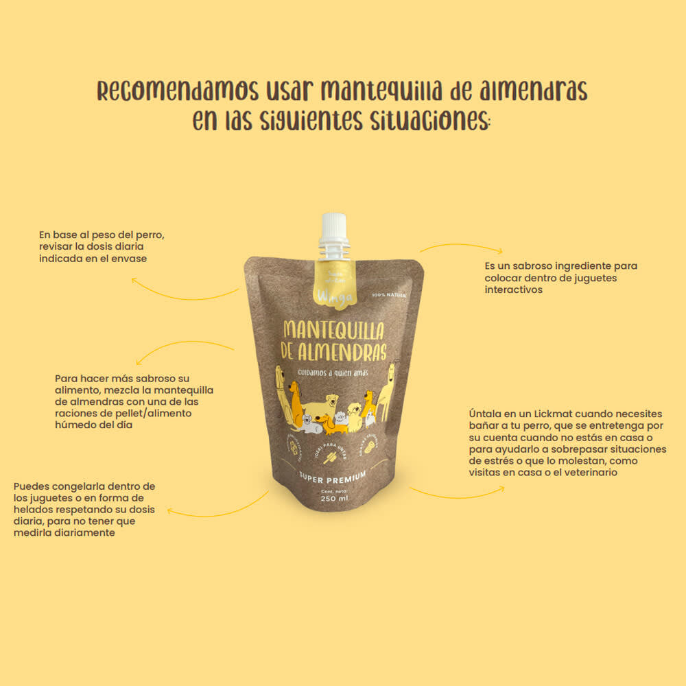 Mantequilla de almendra Winga 250 gr3