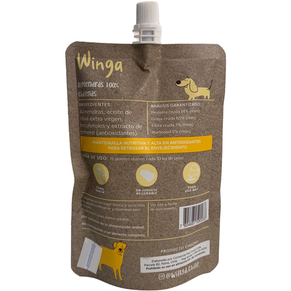 Mantequilla de almendra Winga 250 gr2
