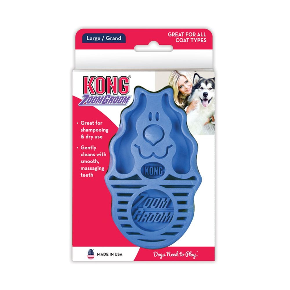 Kong Zoom Groom Dog Azul1